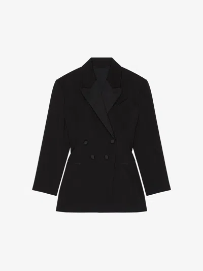 GIVENCHY JACKET IN WOOL WITH PLEATED BACK