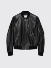 Givenchy Leather Bomber Jacket Puffer Jackets Black In Black