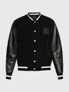 Givenchy Men Black Jacket With 4g Motif On Front In Wool And Tech Fabric Blend Man In Black
