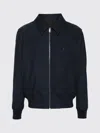 Givenchy Black Leather Jacket In Blue
