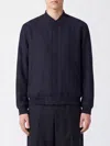 Givenchy Wool-blend Stripe Bomber Jacket In Blue
