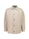 Givenchy Mens Beige Relaxed-fit Brand-patch Cotton-poplin Jacket Xl In Neutral