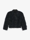 GIVENCHY JACKET WITH EMBROIDERED FRINGES AND RHINESTONES