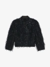 Givenchy Little Sequins Short Jacket In Black