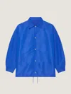 Givenchy Waterproof Nylon Jacket Featuring Pointed Collar