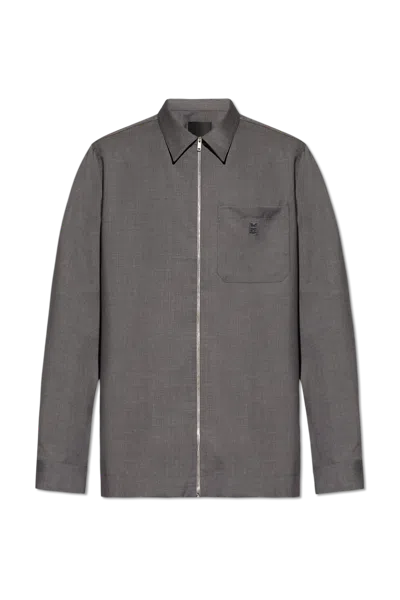 Givenchy Jacket With Logo In Grey