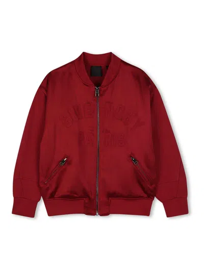 Givenchy Kids' Jacket With Logo In Red