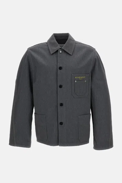 Givenchy Jacket With Patch Pockets In Gray