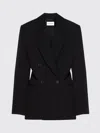 Givenchy Double-breasted Slashed Jacket In Wool In Black