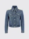 Givenchy Denim Jacket With Chest Pockets And Contrast Shoulder Panel In Animal Print