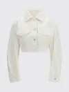 Givenchy Cocoon Reversed-effect Raw Denim Jacket In White