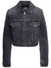 Givenchy Cropped Fitted Denim In 001