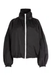 Givenchy Zip-front Hooded Wind-resistant Jacket In 001