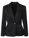 Givenchy Elegant Wool Blazer With Signature 4g Emblem In Black