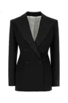 Givenchy Jacket In Wool With Satin Collar In Black