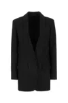 Givenchy Black Single-breasted Jacket With Lurex Stripes In Black