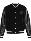 Givenchy Black Jacket With 4g Motif On Front In Wool And Tech Fabric Blend Man In Black