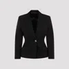Givenchy Elegant Wool Blazer With Signature 4g Emblem