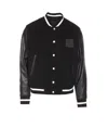 Givenchy Black Jacket With 4g Motif On Front In Wool And Tech Fabric Blend Man In Black