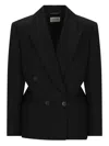 Givenchy Double-breasted Jacket Featuring Button Detailing In Black
