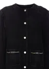 Givenchy Jacket In Denim With Chains Detail In Black