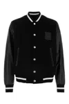 Givenchy Black Jacket With 4g Motif On Front In Wool And Tech Fabric Blend Man In Black