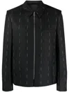 Givenchy Wool Blazer With All-over Logo Print In Black
