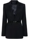 Givenchy Tailored Jacket Textured Finish In Blue