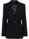 Givenchy Tailored Jacket Textured Finish In Blue