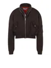 Givenchy Cropped Flap Pocket Jackets With High Collar In Brown