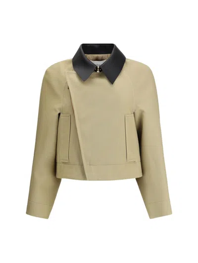 Givenchy Women Cropped Cotton And Wool Caban In Neutral