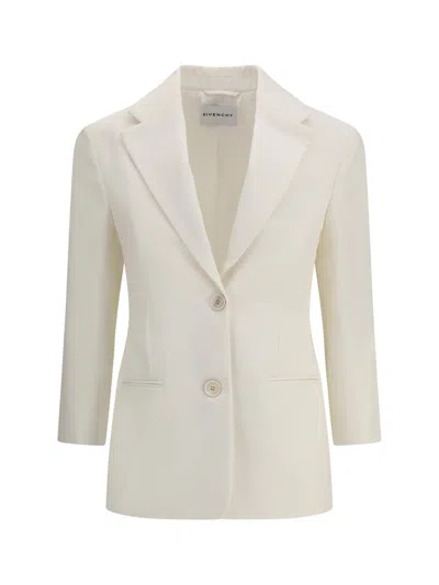 Givenchy Women Single-breasted Blazer In White