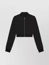 Givenchy Cropped Varsity Jacket In Wool And Denim