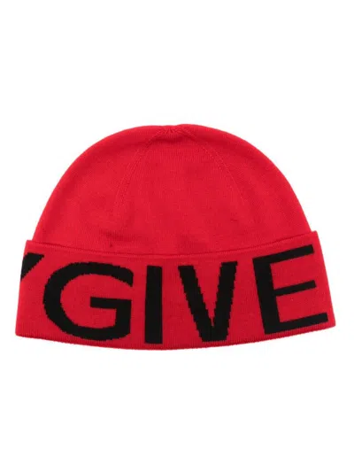 Givenchy Jacquard Beanie Accessories In Multicolour