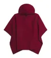 Givenchy Jacquard Hooded Cape In Red