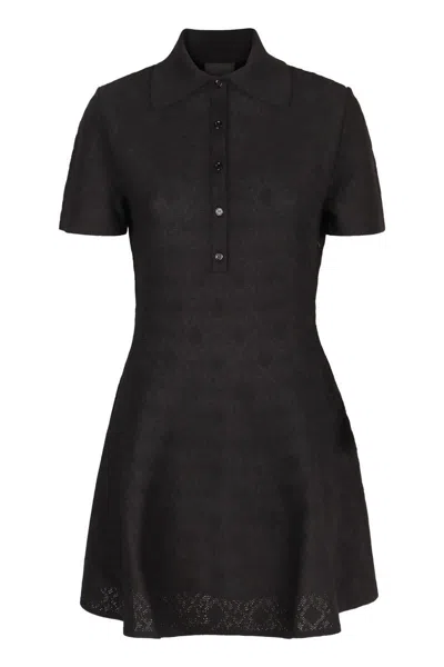 Givenchy Jacquard Knit Mini-dress In Black