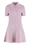 Givenchy Jacquard Knit Mini-dress In Purple