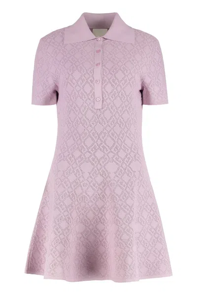 Givenchy Jacquard Knit Mini-dress In Pink