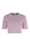 Givenchy Logo-embroidered Crewneck Sweater In Pink
