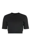 Givenchy Cropped Sweater In Monogram 72 Jacquard In Black