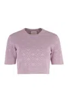 Givenchy Viscose Blend Knit Sweater For Women In Purple