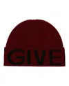 Givenchy Jacquard Logo Beanie In Red