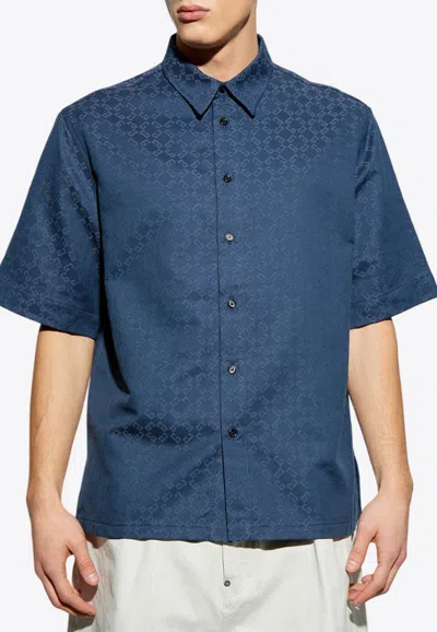 GIVENCHY JACQUARD MONOGRAM SHORT-SLEEVED SHIRT