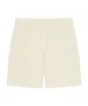 Givenchy Men's Bermuda Shorts In 4g Towelling Cotton Jacquard In White
