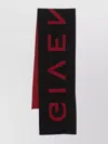 Givenchy Jacquard Reversible Rectangular Scarf In Black