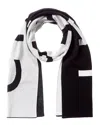 Givenchy Jacquard Wool Scarf In Black