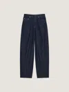 Givenchy Denim Trousers Wide-leg Contrast Stitching In Blue