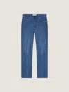 Givenchy Straight Fit Shadow Washed Jeans With Crease Effect In Blue