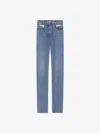 Givenchy Slim Fit Jeans In Denim With Yoke