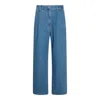 Givenchy Womens Deep Blue Relaxed-fit Wide-leg Mid-rise Denim Trousers
